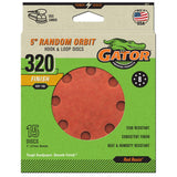 5 In 8H H/L Disc 320 Grit 15pk 15-Piece Aluminum Oxide 320-Grit Disc Sandpaper 4377