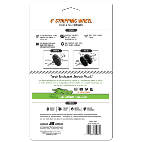 Paint and Rust Stripping Wheel 2-Pack Paint/Rust Stripper Drill Attachment 9487