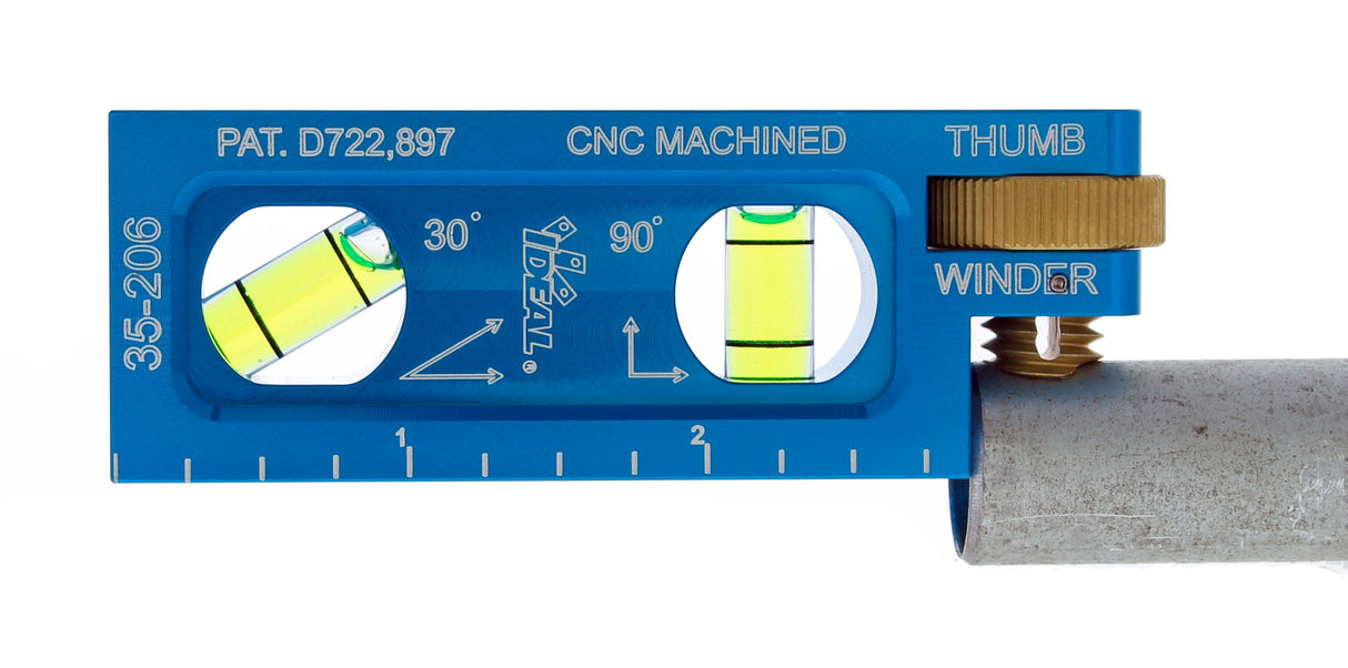 Aluminum 3.5-in 2 Vial Magnetic Conduit Level 35-206