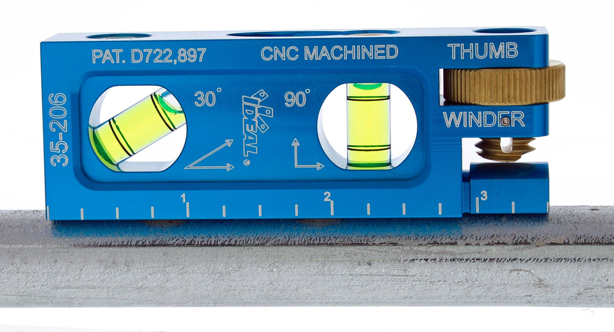 Aluminum 3.5-in 2 Vial Magnetic Conduit Level 35-206