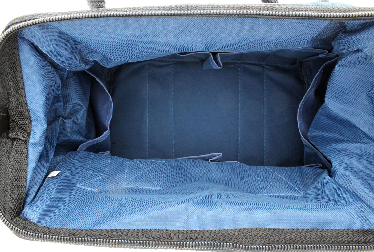 Blue Nylon 8-in Zippered Electrician's Tote 35-410