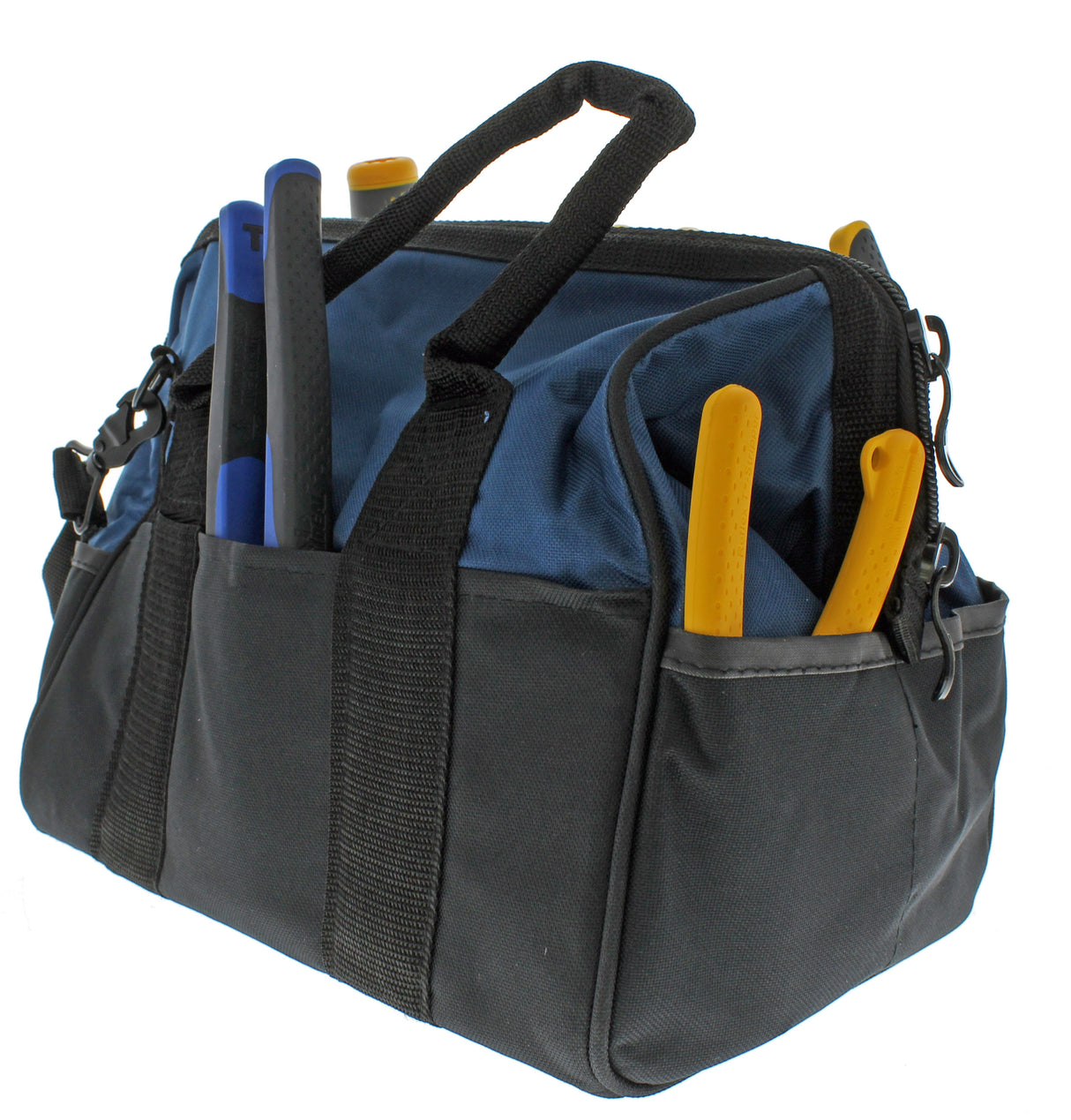 Blue Nylon 8-in Zippered Electrician's Tote 35-410