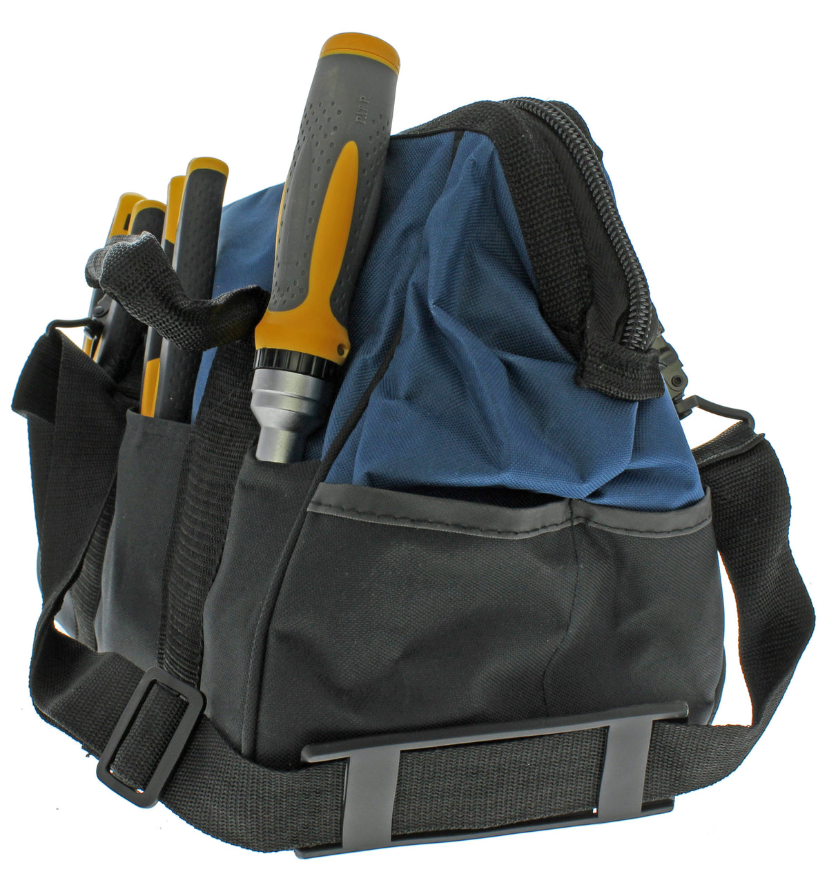 Blue Nylon 8-in Zippered Electrician's Tote 35-410