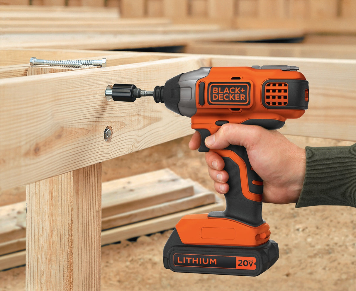 20-volt Max 1/4-in Cordless Impact Driver (1-Battery Included, Charger Included) BDCI20C