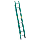 D5900-2 16-ft Fiberglass Type 2-225-lb Load Capacity Extension Ladder D5916-2