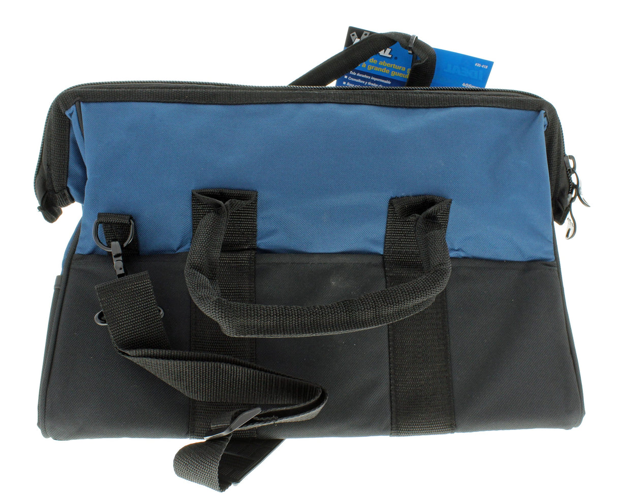 Blue Nylon 8-in Zippered Electrician's Tote 35-418