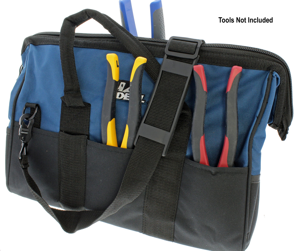 Blue Nylon 8-in Zippered Electrician's Tote 35-418