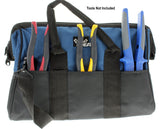 Blue Nylon 8-in Zippered Electrician's Tote 35-418