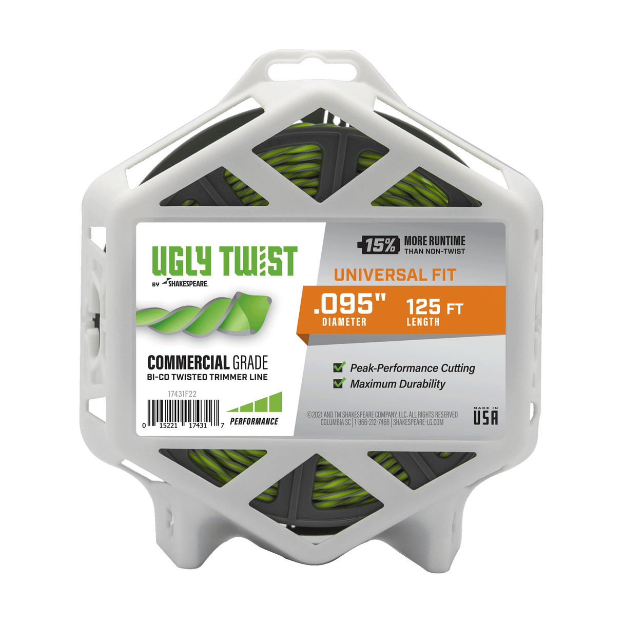 Ugly twist 0.095-in x 125-ft Spooled Trimmer Line 17431