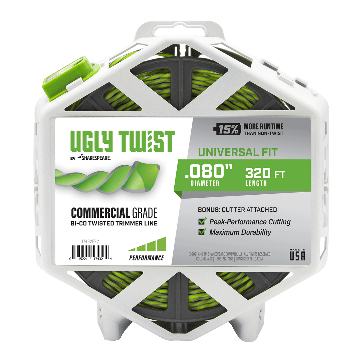 Ugly Twist 0.080-in x 320-ft Spooled Trimmer Line 17432