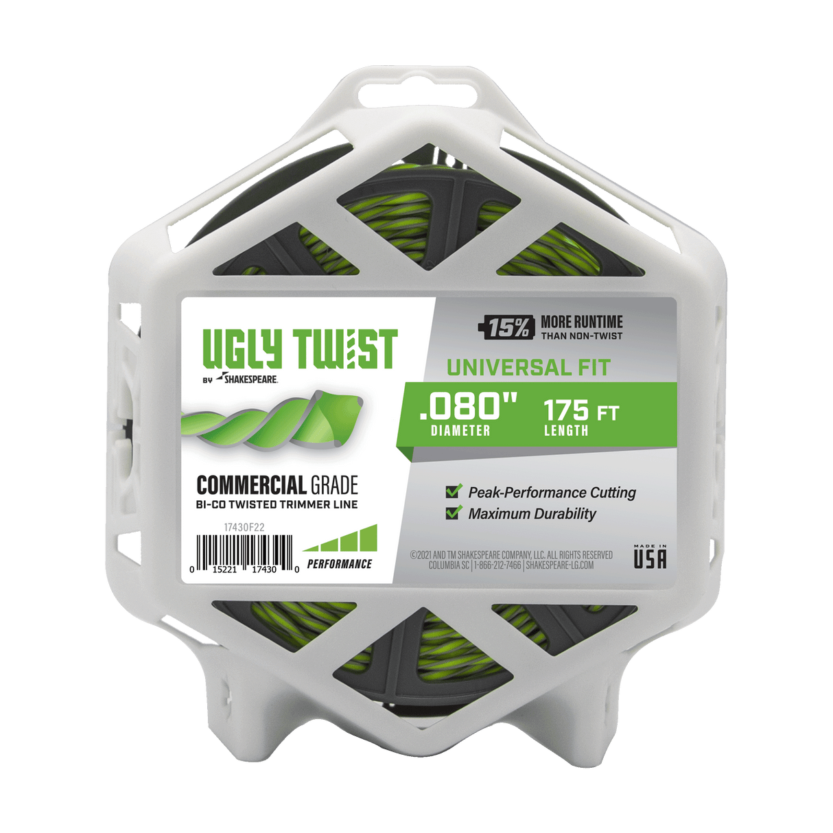 Ugly Twist 0.080-in x 175-ft Spooled Trimmer Line 17430