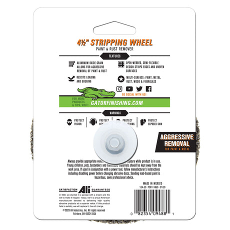 Power Sanding 4.5-in Silicon Carbide 60-Grit Paint Stripping Disc 9488