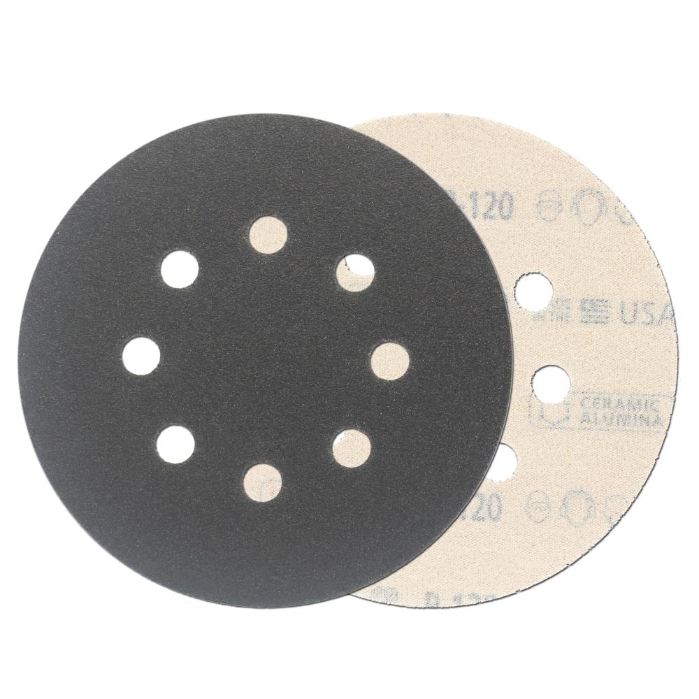 5 In 8H H/L Cer Disc 120 Grit 5pk 5-Piece Ceramic Alumina 120-Grit Disc Sandpaper CRA-CMXZXGA9128