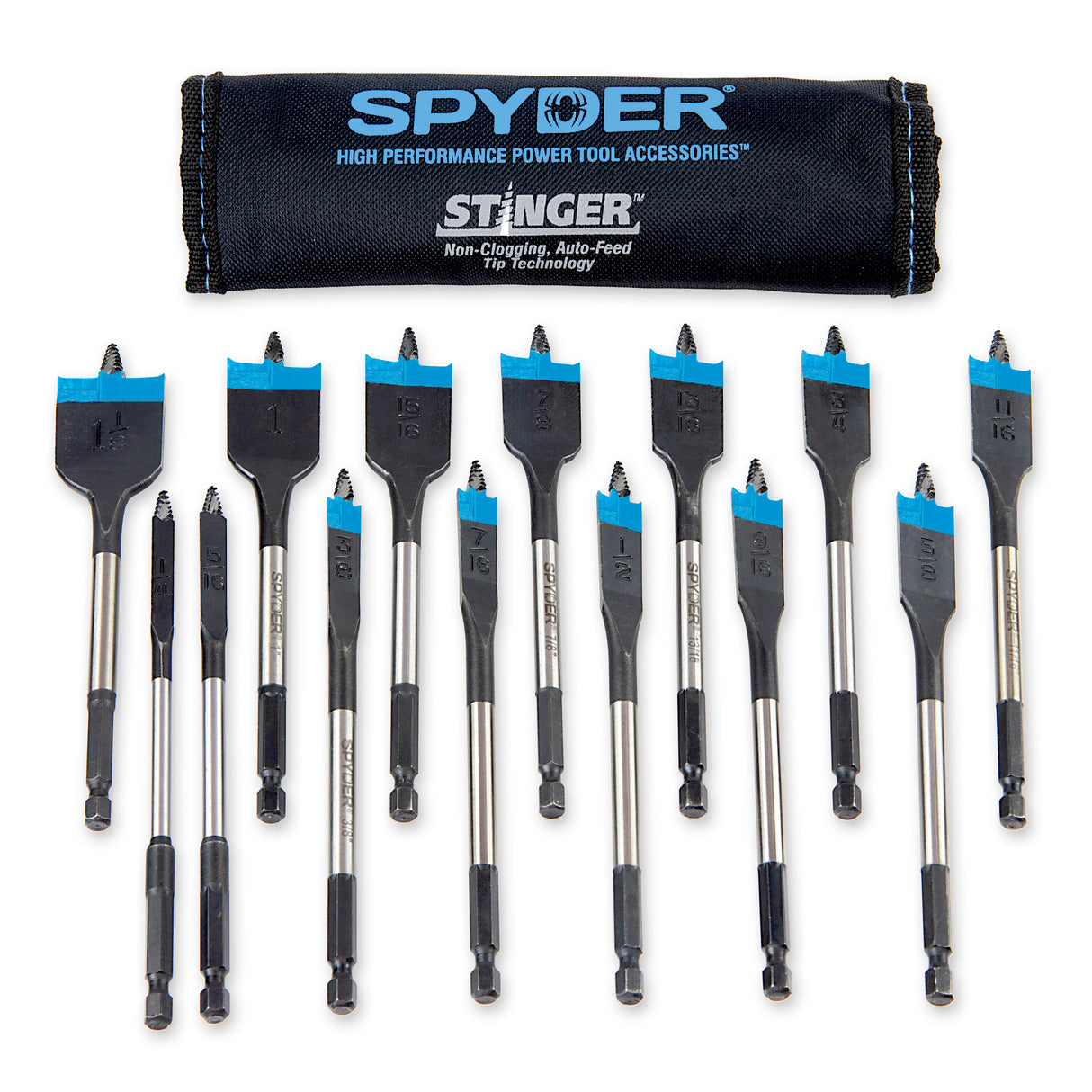 Stinger 14-Piece x 6-in Woodboring Spade Drill Bit Set 11001