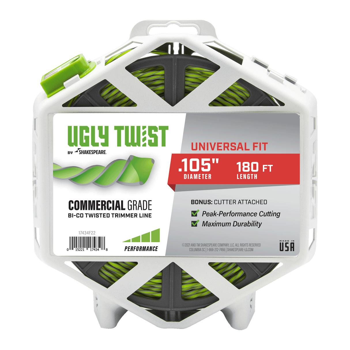 Ugly Twist 180-Pack 0.105-in x 180-ft Spooled Trimmer Line 17434