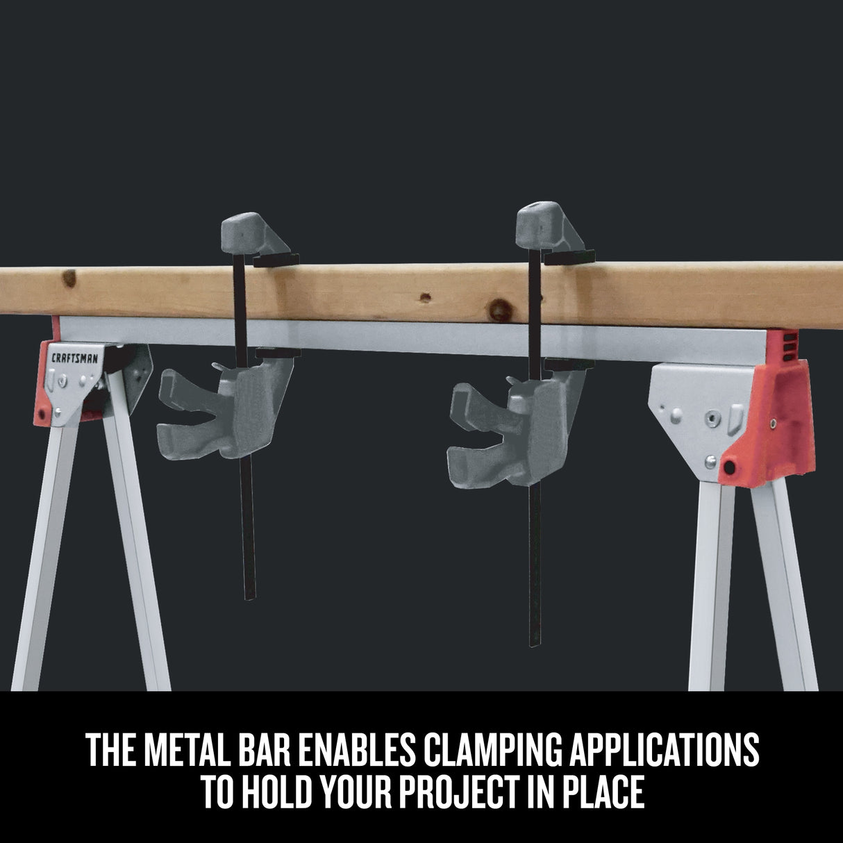 Essential 33.66-in W x 28.9-in H Metal Saw Horse (1000-lb Capacity) CMST11154