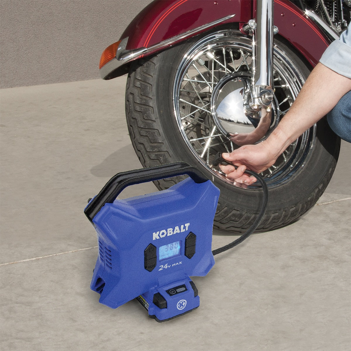 Cordless High Pressure 24-volt / Lithium Ion (li-ion) Air Inflator (Power Source: Battery) K24HP