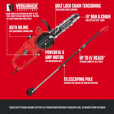 10-in Corded Electric 8 Amp Chainsaw CMECSP610