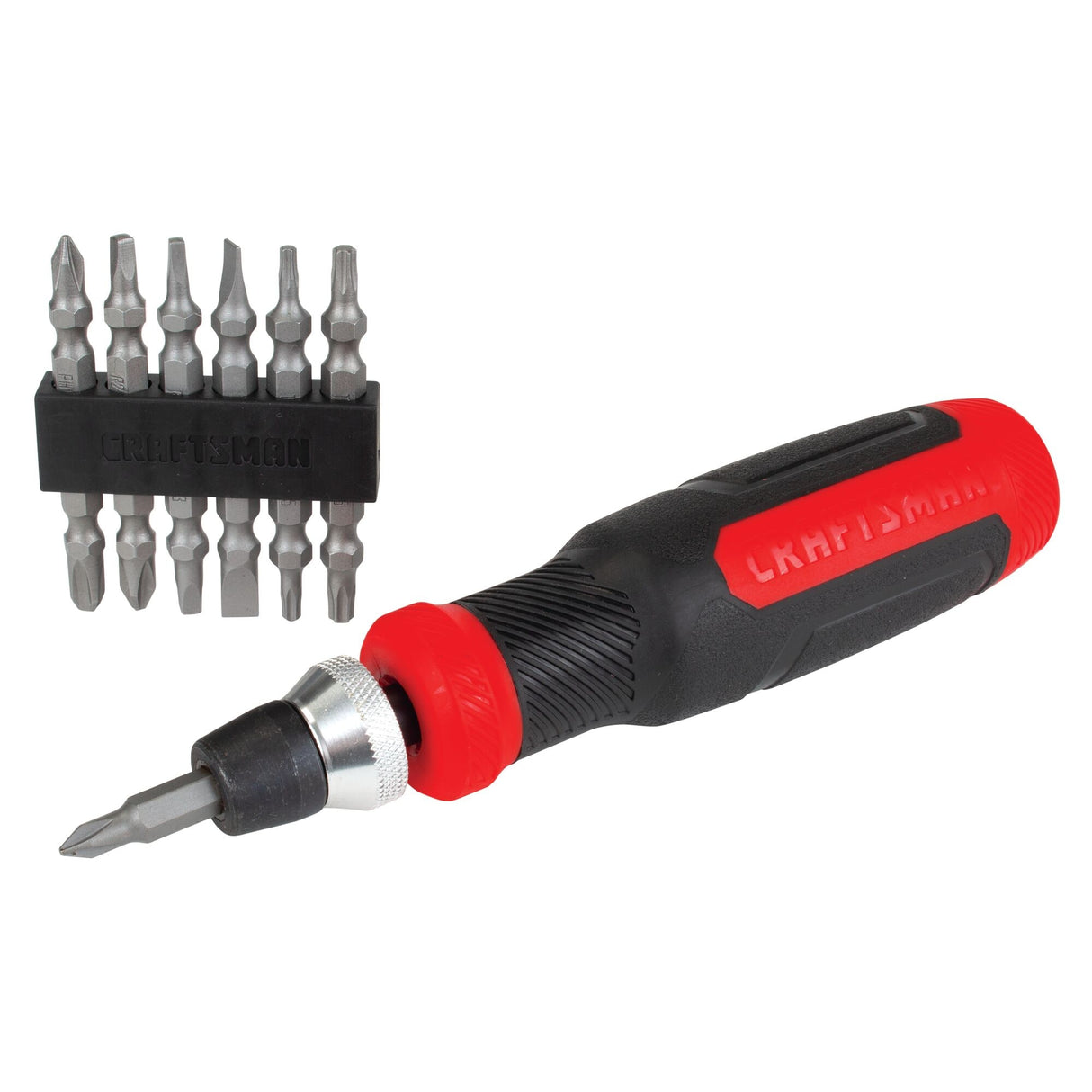 Precision 12-Piece Bi-material Handle Multi-bit Assorted Drive Screwdriver Set CMHT68003