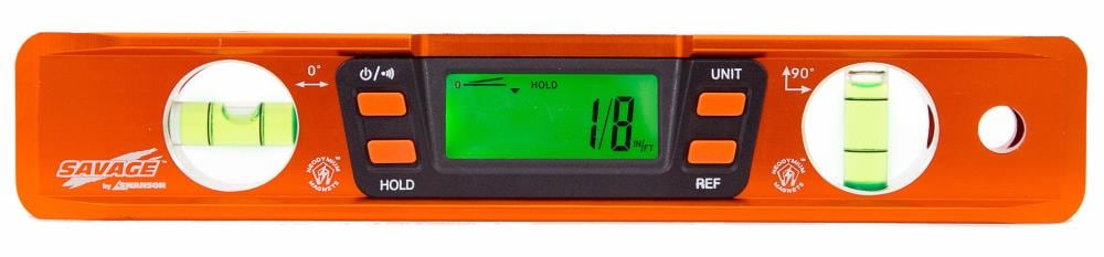 Aluminum 9-in 2 Vial Magnetic Torpedo Level SVT200