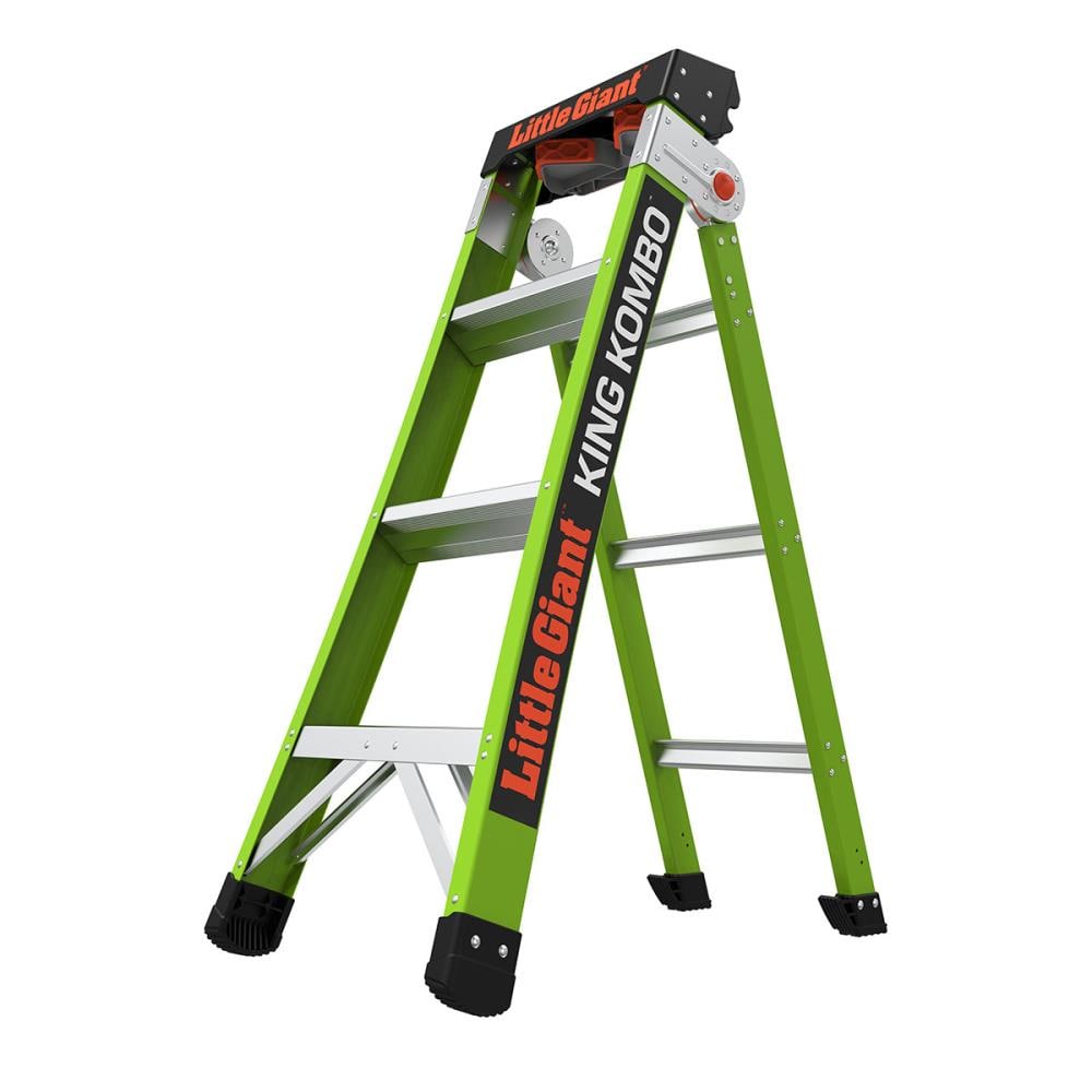 King Kombo 2 10.3-ft Reach Type 1aa- 375-lb Load Capacity Multi-Position Ladder 13470-001