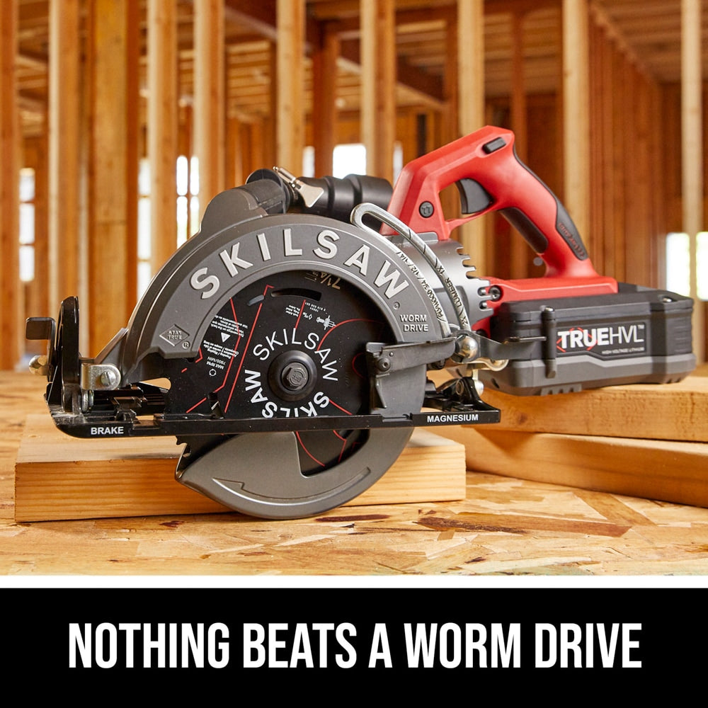 48-volt 7-1/4-in Worm Drive Cordless Circular Saw Kit (1-Battery & Charger Included) SPTH77M-11