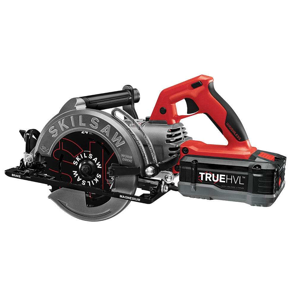 48-volt 7-1/4-in Worm Drive Cordless Circular Saw Kit (1-Battery & Charger Included) SPTH77M-11