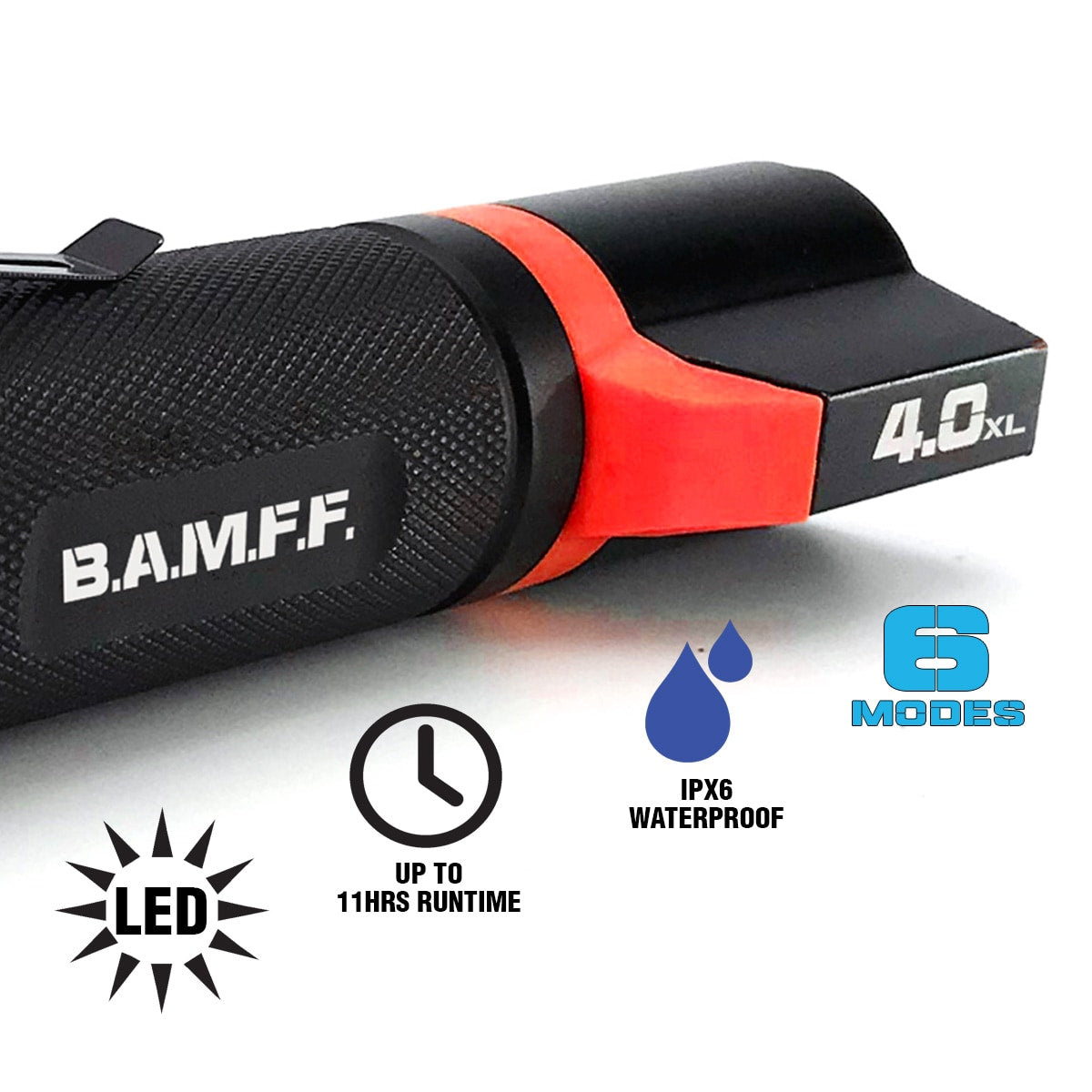 BAMFF 400-Lumen 6 Modes LED Spotlight Flashlight 156