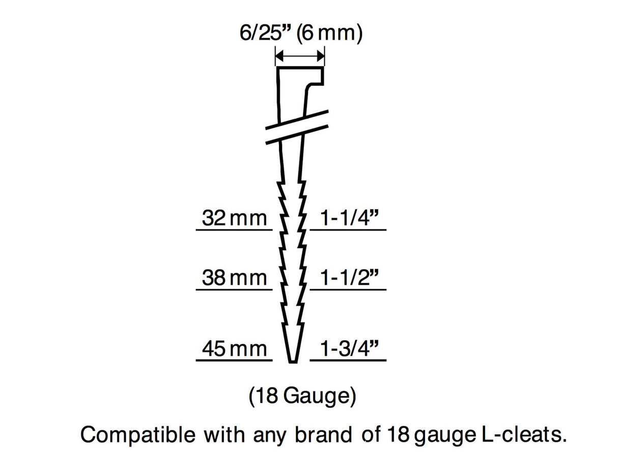 1.75-in 18-Gauge Pneumatic Flooring Nailer EF18GLCN