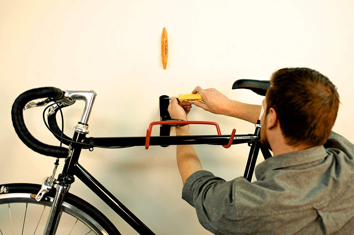 Simplest Stud Finder for Metal and Wood Studs - Made in USA - Orange Plastic Magnetic Design 107