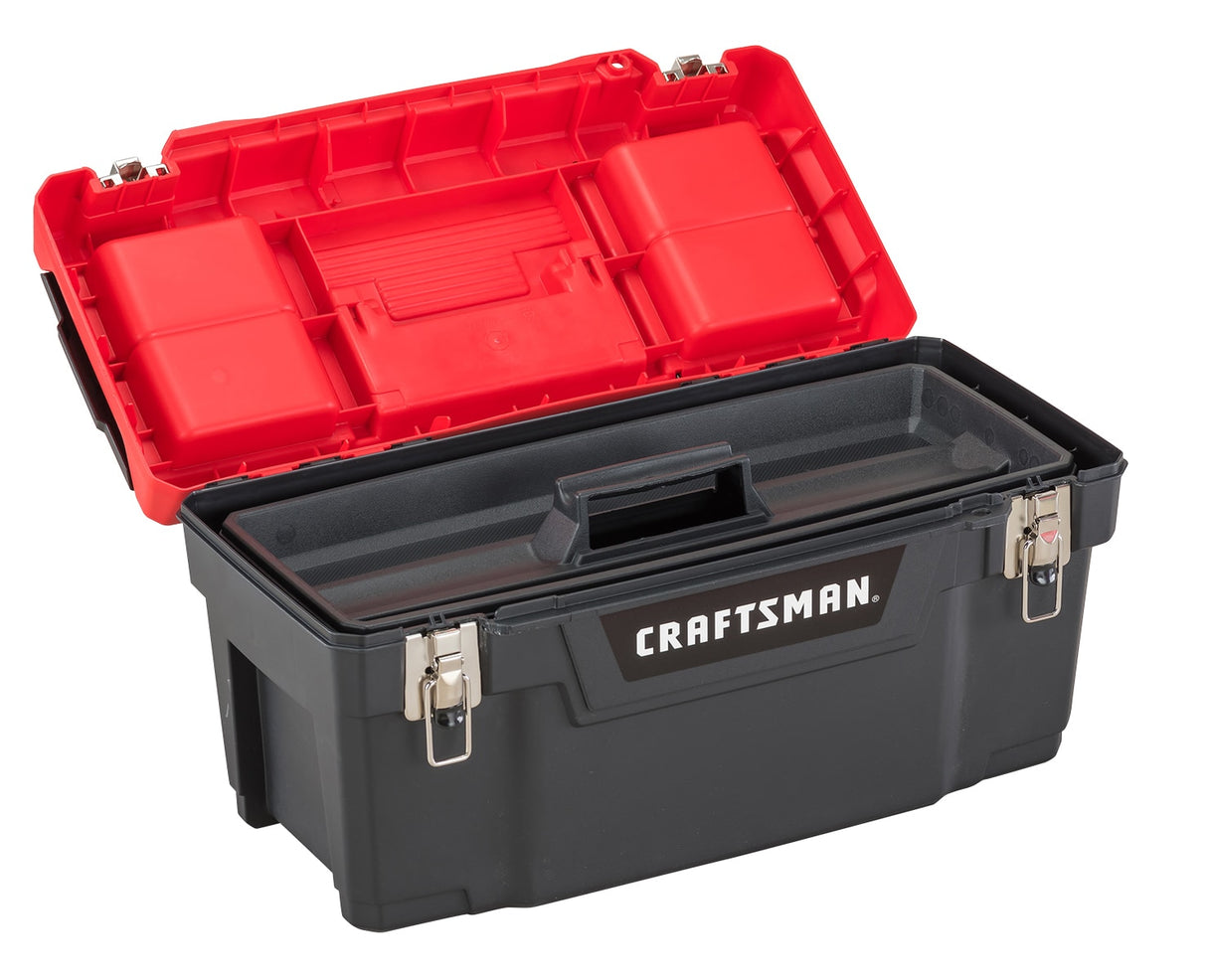 25-in W x 12.3-in H x 11.4-in D Multiple Colors/Finishes Plastic Tool Box CMST25901