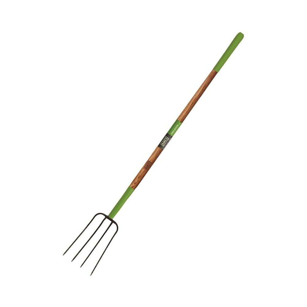 4-Tine Manure Fork with Oversized Cushion Grip on Hardwood Handle 2826700