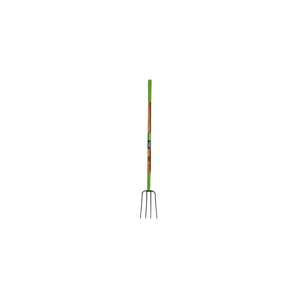 4-Tine Manure Fork with Oversized Cushion Grip on Hardwood Handle 2826700