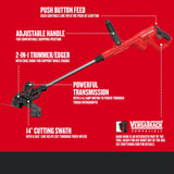 Weedwacker 14-in Straight Shaft Corded Electric String Trimmer CMEST913