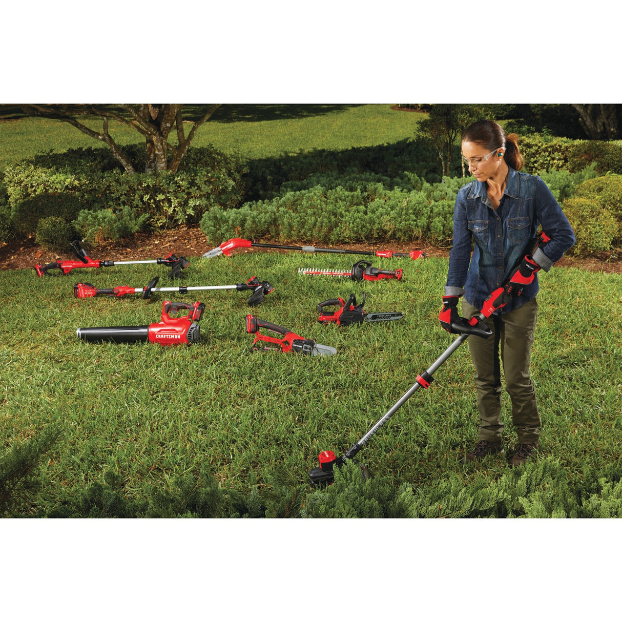 20V Max Cordless Battery String Trimmer and Leaf Blower Combo Kit 2 Ah (Battery & Charger Included) CMCK197D1