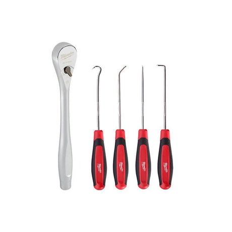 1/4 In. Drive Ratchet and Hook and Pick Set (5-Piece)