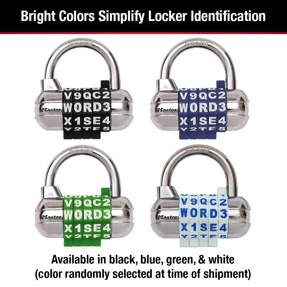 2-1/2 in Width Hardened Steel Resettable Combination Padlock 1534D