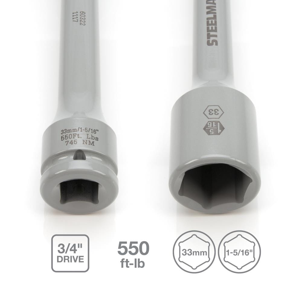 Torque stick 3/4-in Drive Metric 33mm Shallow Socket 60322