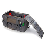 Gray/Brown Polyester 10-in Zippered Tool Bag 94762