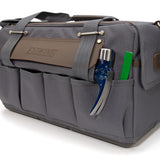 Gray/Brown Polyester 10-in Zippered Tool Bag 94762