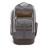 Gray/Brown Polyester 20-in Zippered Backpack 94759