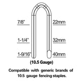 10.5-Gauge Round Fencing Pneumatic Stapler PFS105