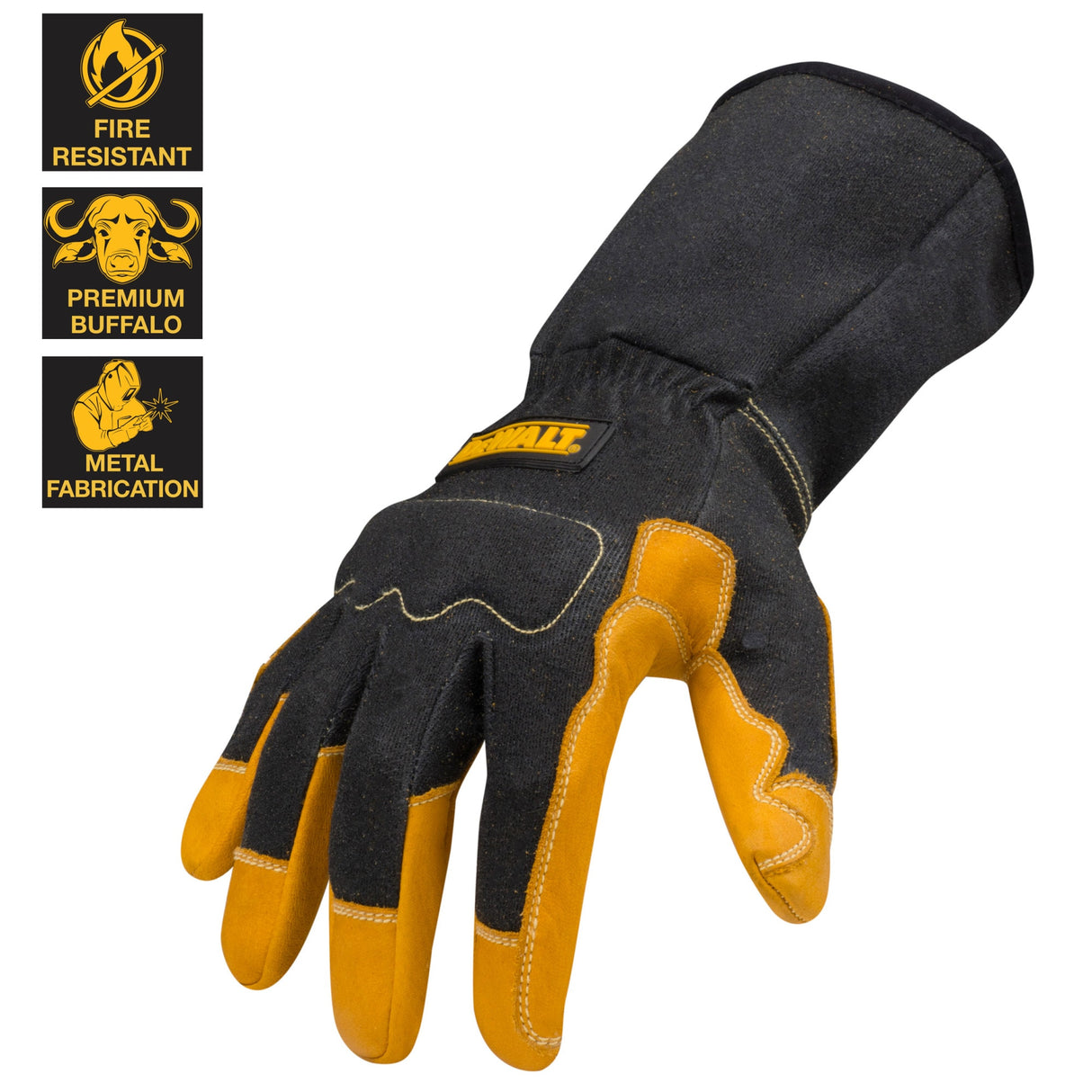 Black/Tan 2Xl Welding Gloves DXMF010112XL