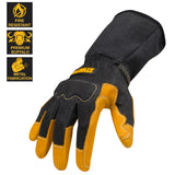 Black/Tan Large Welding Gloves DXMF01011LG