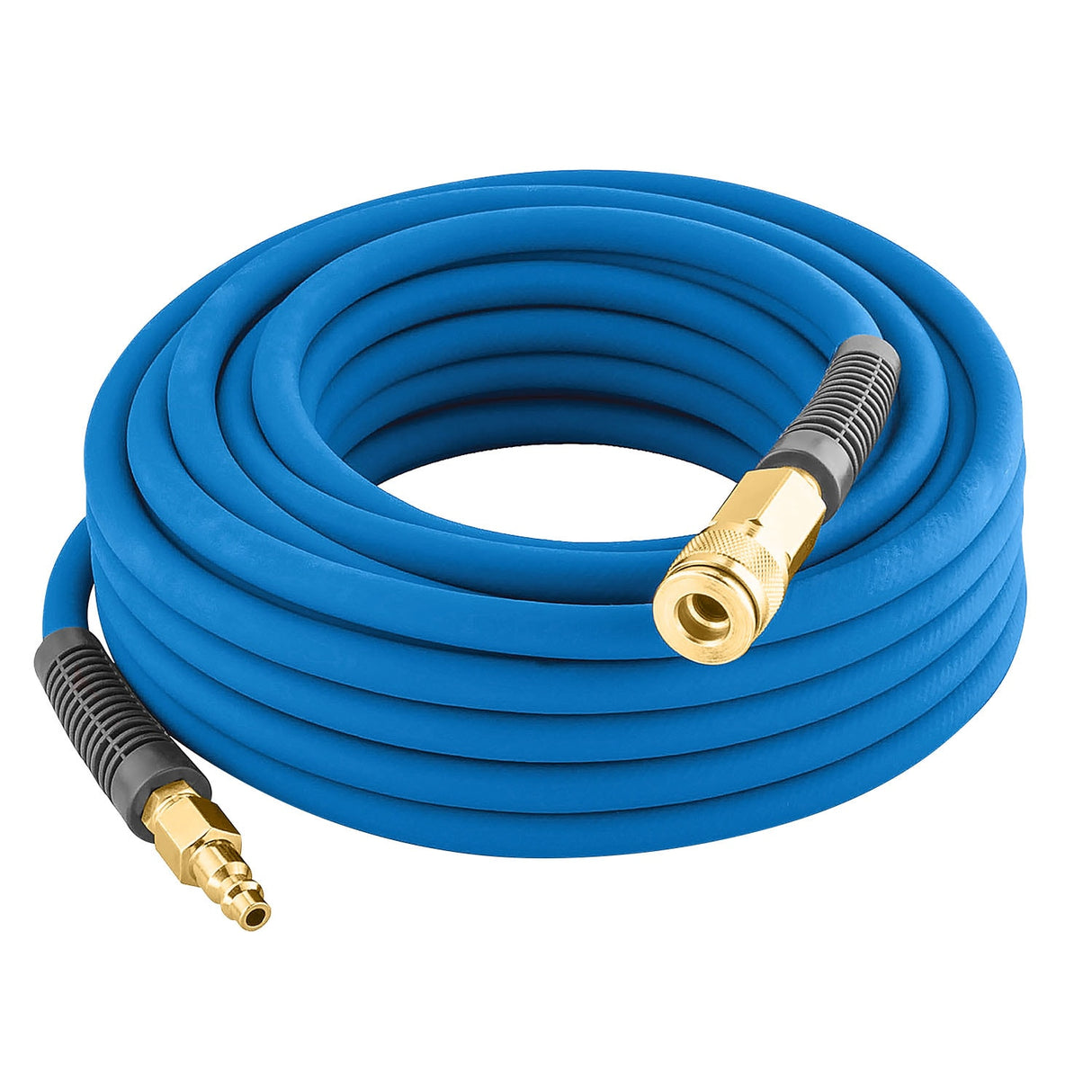 3/8 In X 50 Ft PVC /Rubber Hybrid Air Hose with 1/4 In Brass Fittings E3850PVCR