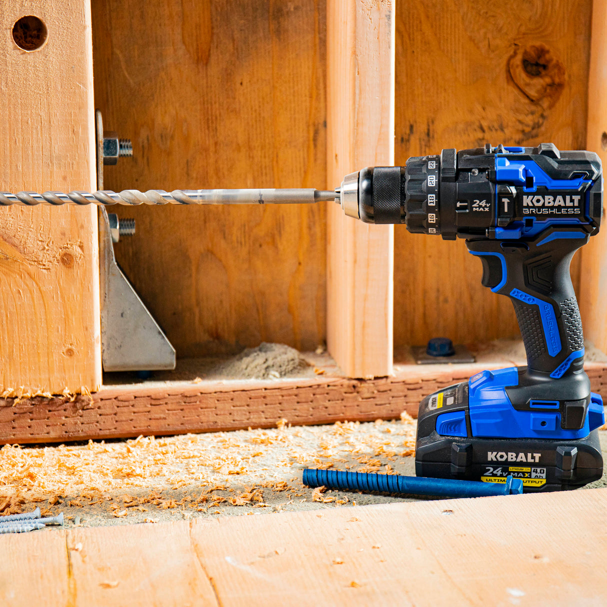 XTR 1/2-in 24-volt Variable Speed Brushless Cordless Hammer Drill (1-Battery Included) KXHD 1424A-03