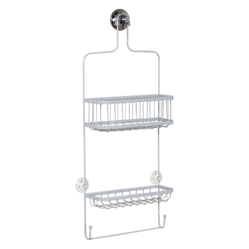 Over the Showerhead Caddy White Steel Premium 7617WW