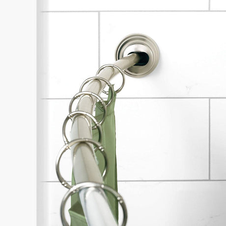 Shower Curtain Curved Rod Brushed Nickel Aluminum 35633BNP