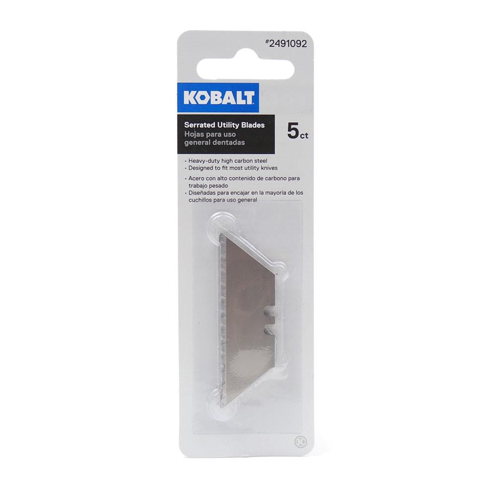 Carbon Steel Serrated Utility Razor Blade(5-Pack) KOB-84-0527-0000