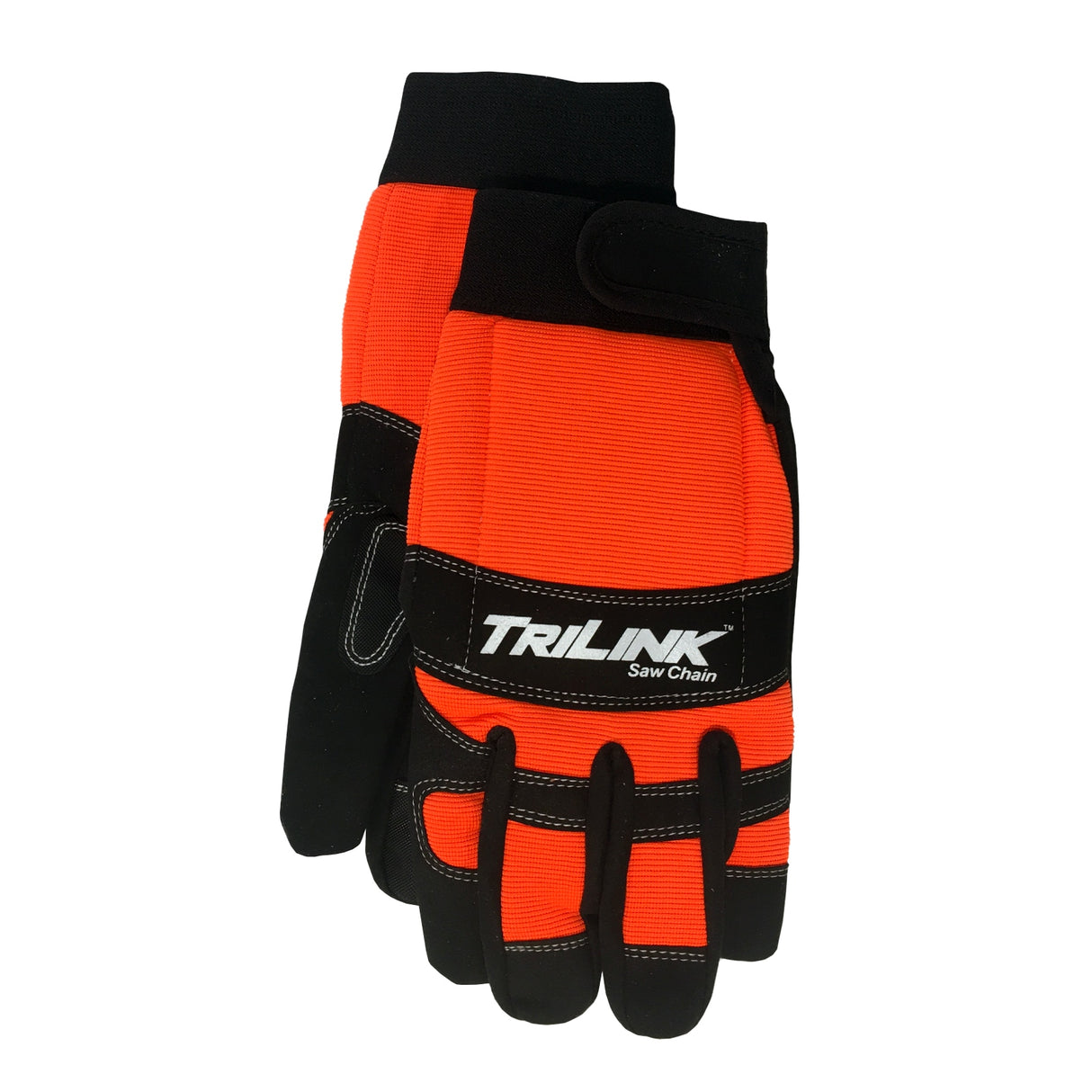 Chain Saw Safety Gloves, Ballistic Woven Nylon, Breathable Padded, PVC Secure Grip, Adjustable Fit GV001TL2